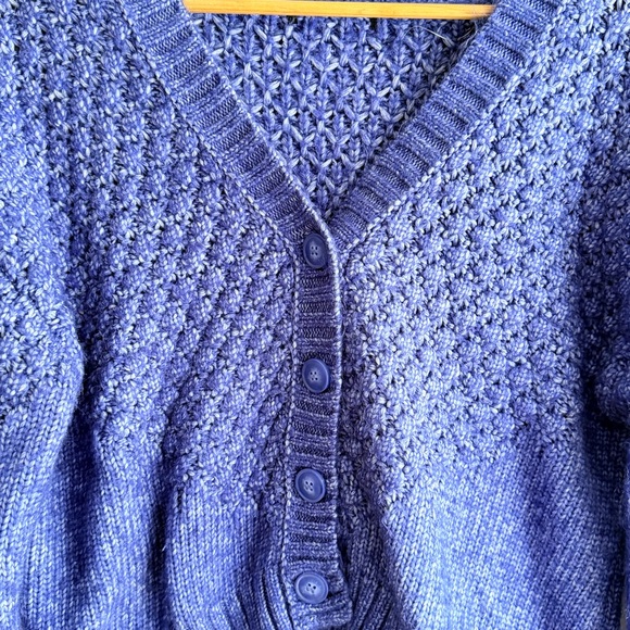 Women's Blue Knit Sweater- no tag - size Medium - Picture 3 of 8